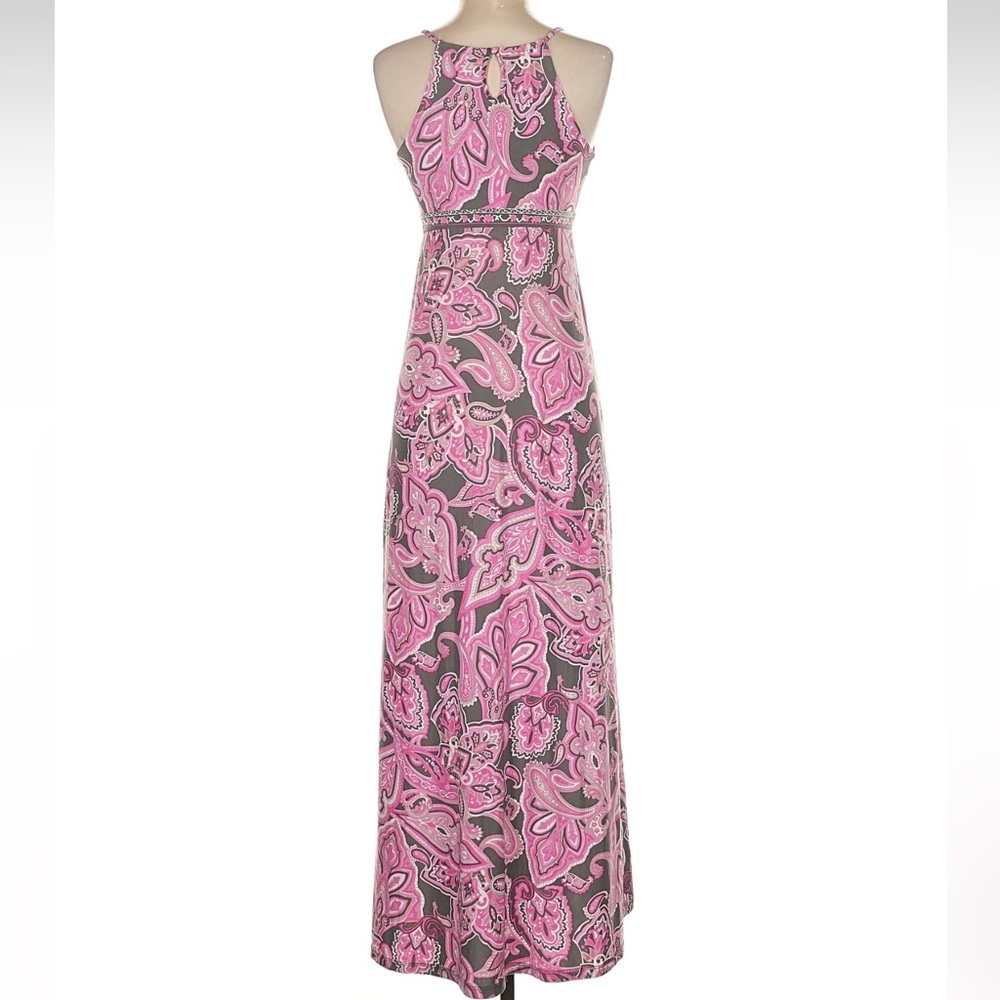 INC International Concepts Pink and Gray Patterned Maxi Dress - Picture 3 of 7